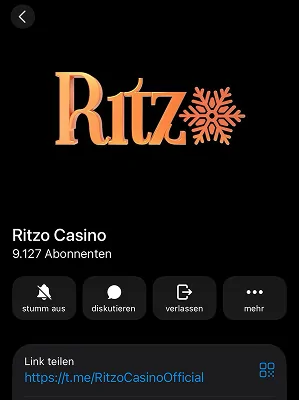 Ritzo Casino Telegram