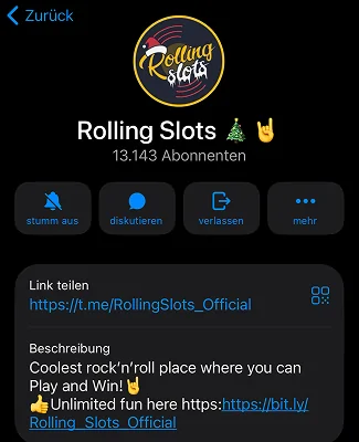 Rolling Slots Casino Telegram